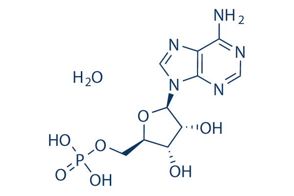 Adenosine 5'-monophosphate monohydrate化学構造